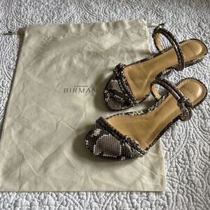 Alexandre Birman Snakeskin Sandals